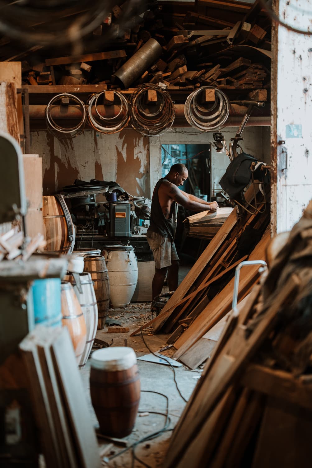 Crafting the rhythm of Candombe in a traditional Uruguayan workshop.
