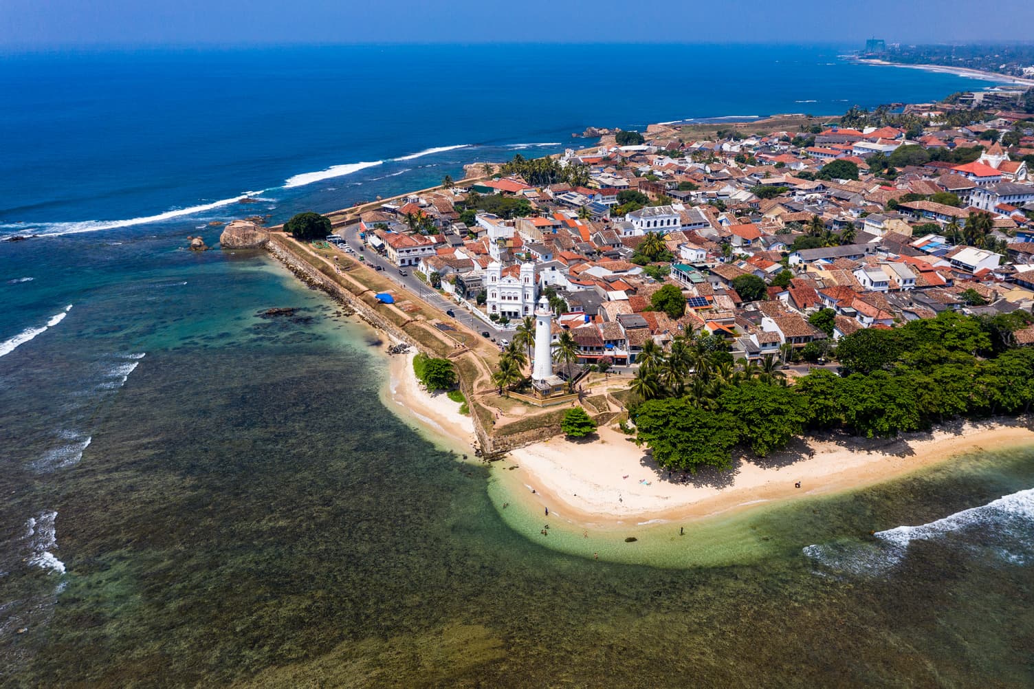 Galle Fort, a UNESCO World Heritage Site on Sri Lanka's southwestern coast.