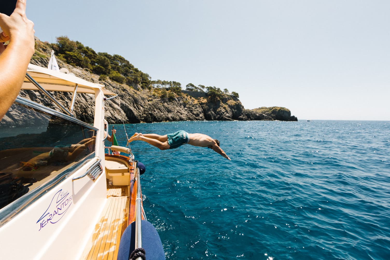 A dive into Amalfi blue.